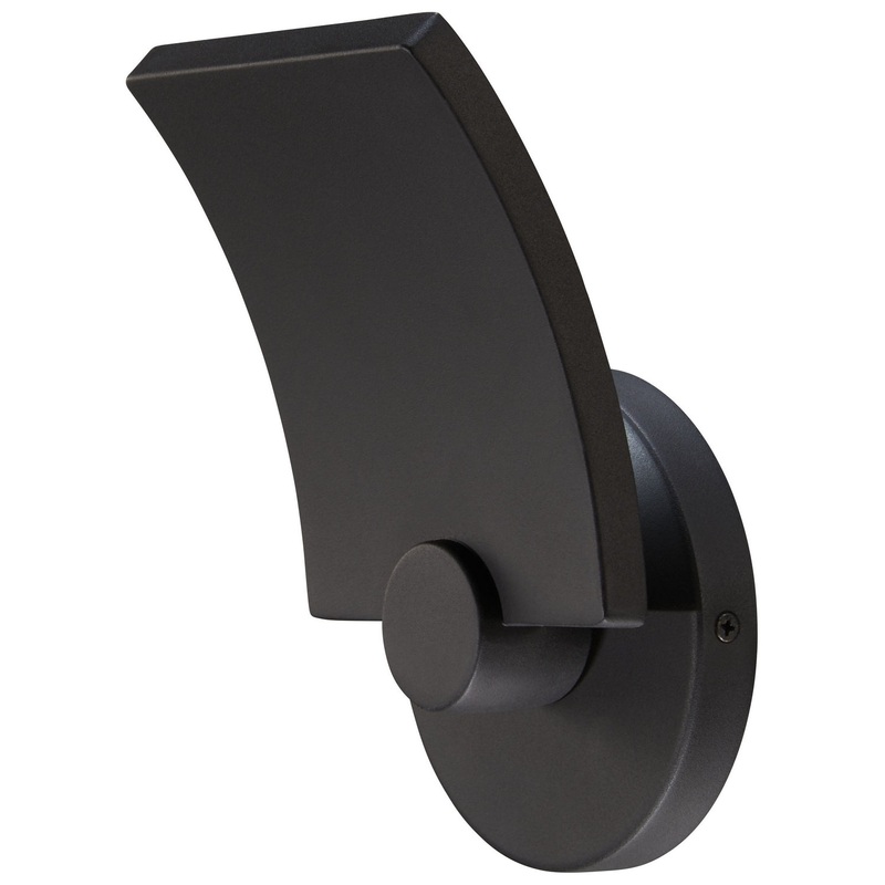 George Kovacs P1234-066-L Flipout LED Wall Sconce, Coal