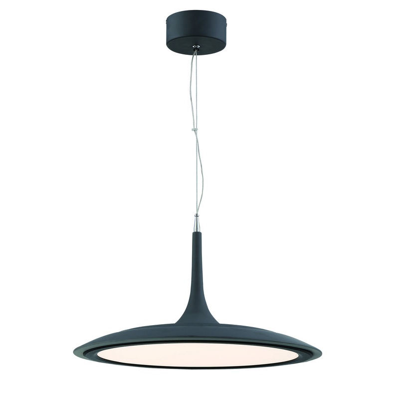 George Kovacs P1781-719-L Hover LED Pendant, Dark Grey