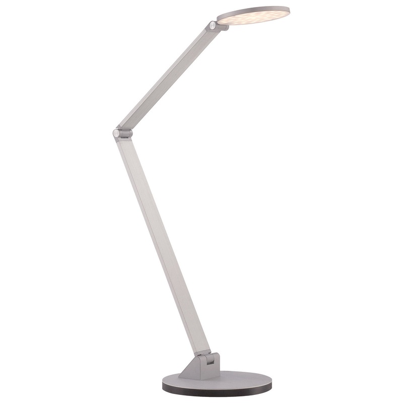 George Kovacs P305-1-654-L George`S Reading Room LED Table Lamp, Chiseled Nickel