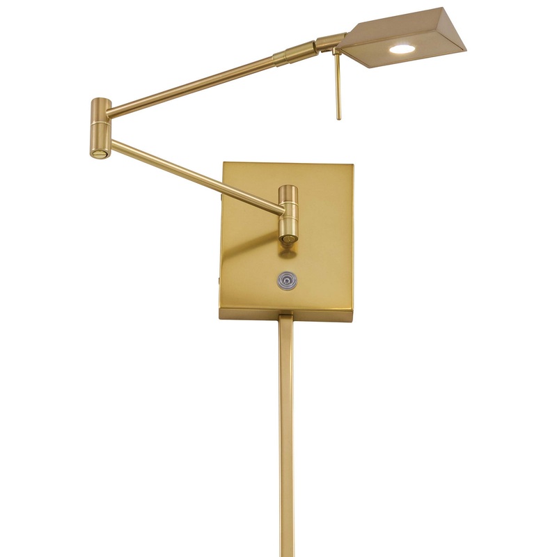 George Kovacs P4318-248 George's Reading Room LED Swing Arm Wall Lamp, Honey Gold