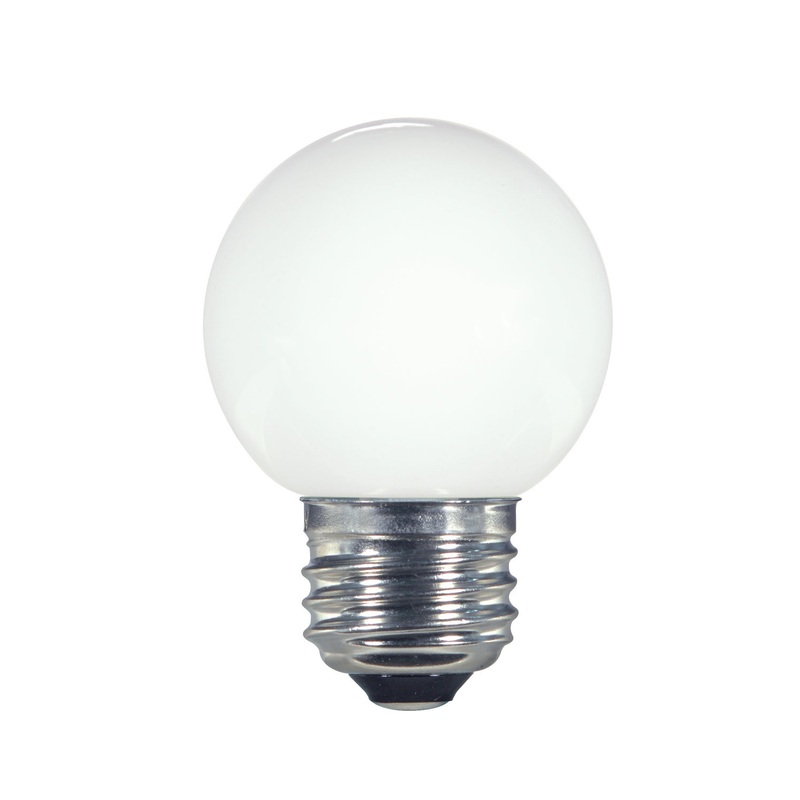 Satco S9159 Light Bulb, Coated White