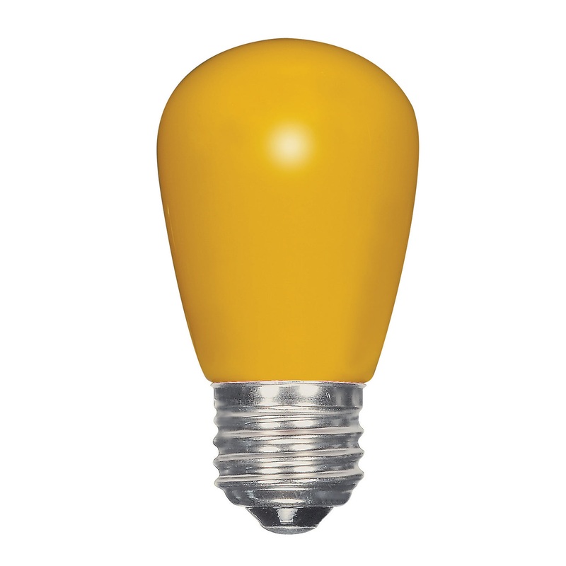 Satco S9169 Light Bulb, Ceramic Yellow