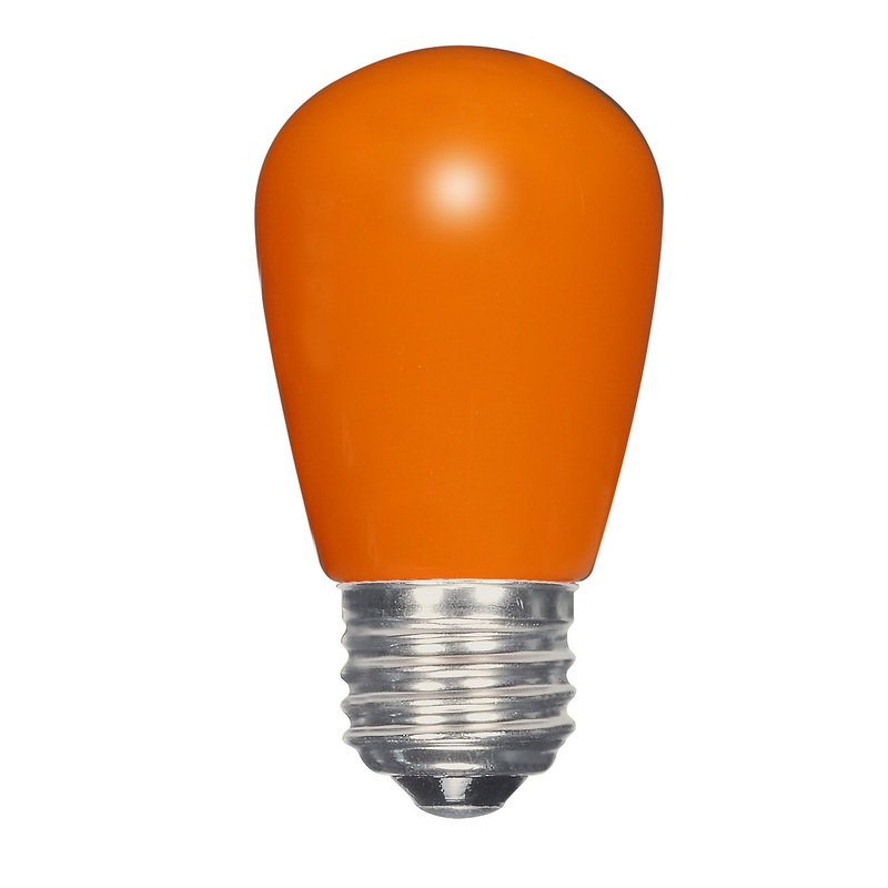 Satco S9173 Light Bulb, Ceramic Orange