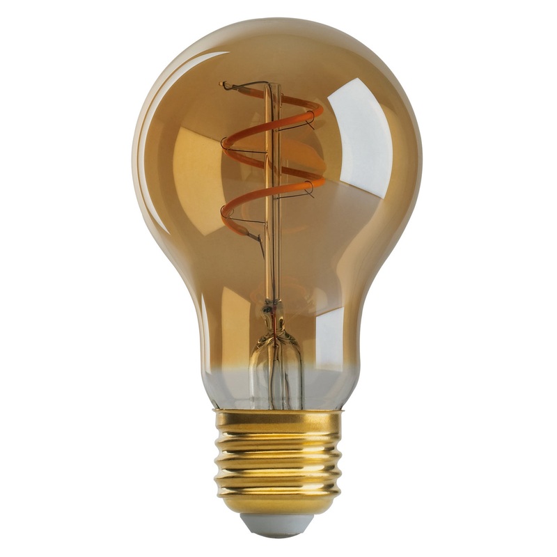 Satco S9966 Light Bulb, Transparent Amber
