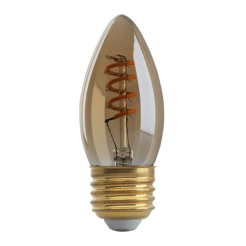 Satco S9970 Light Bulb, Transparent Amber