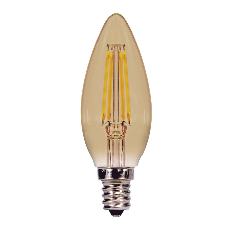 Satco S9986 Light Bulb, Transparent Amber