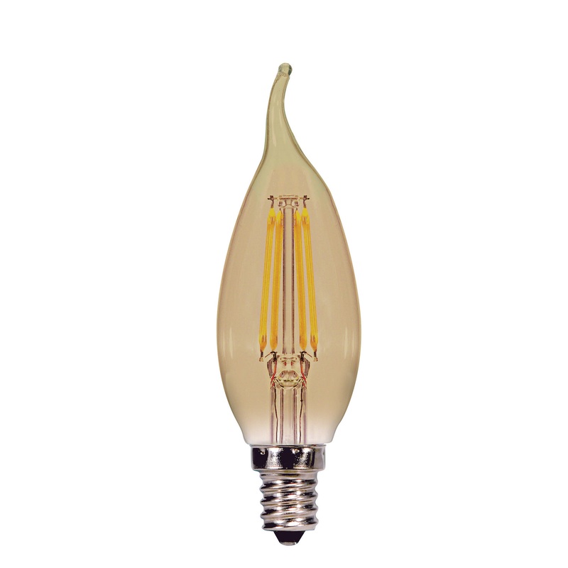 Satco S9987 Light Bulb, Transparent Amber