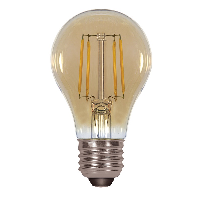 Satco S9583 Light Bulb, Transparent Amber