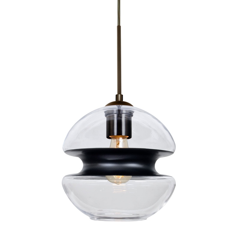 Besa 1JC-HULA8BK-EDIL-BR Hula 8 One Light Pendant Bronze