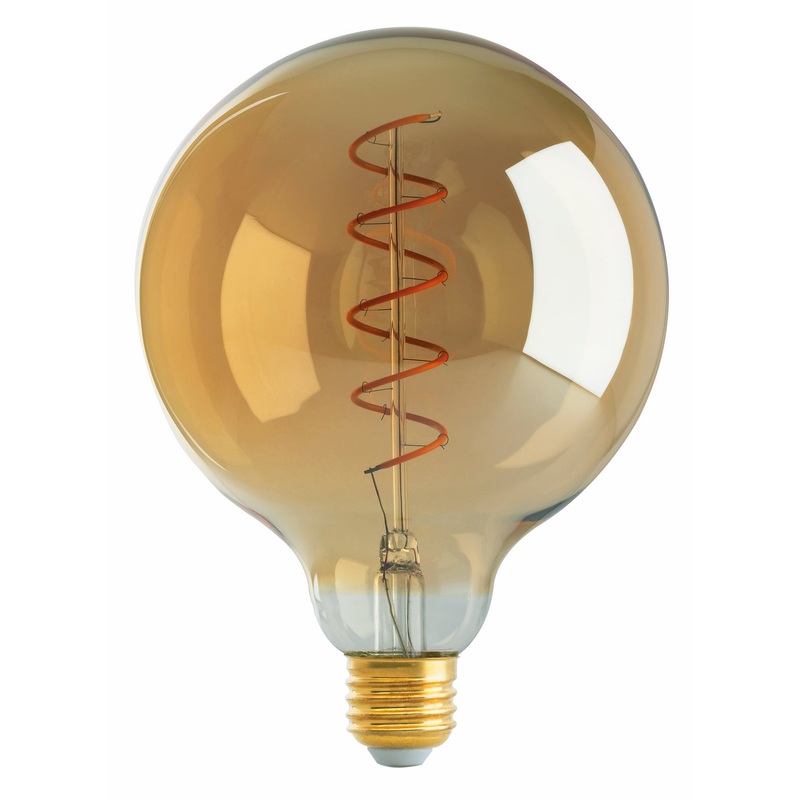 Satco S9969 Light Bulb, Transparent Amber