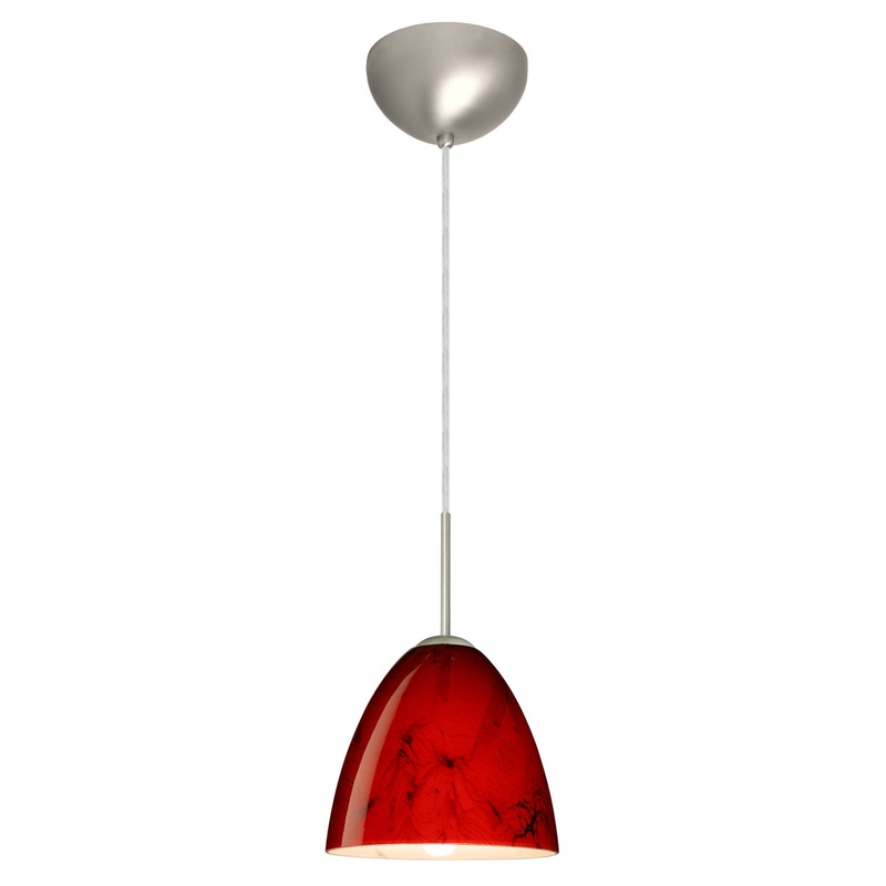 Besa 1JC-4470MA-LED-SN Vila One Light Pendant Satin Nickel