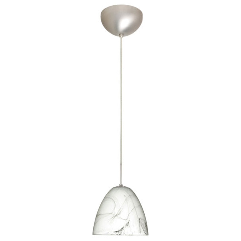 Besa 1JC-4470MG-SN Vila One Light Pendant Satin Nickel