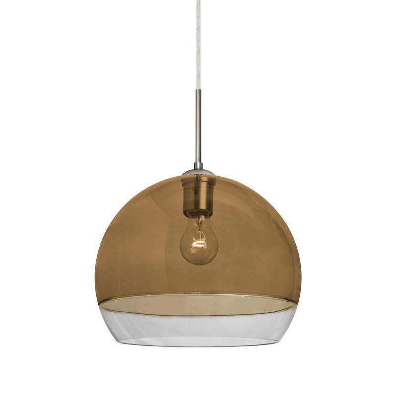 Besa 1JC-ALLY12AM-SN Ally One Light Pendant Satin Nickel