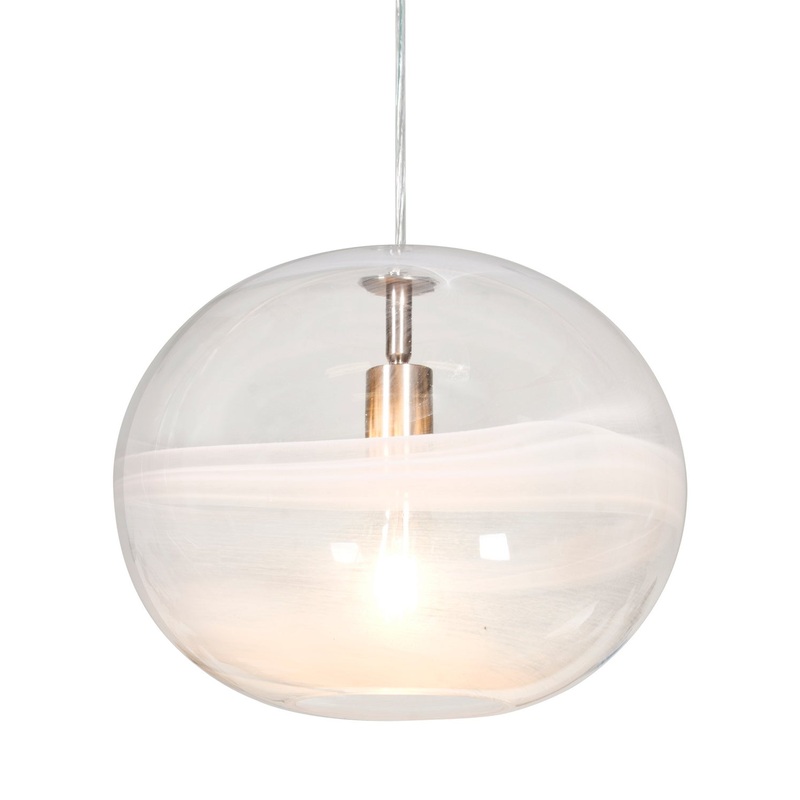 Besa 1JC-GENOCL-SN Geno One Light Pendant Satin Nickel