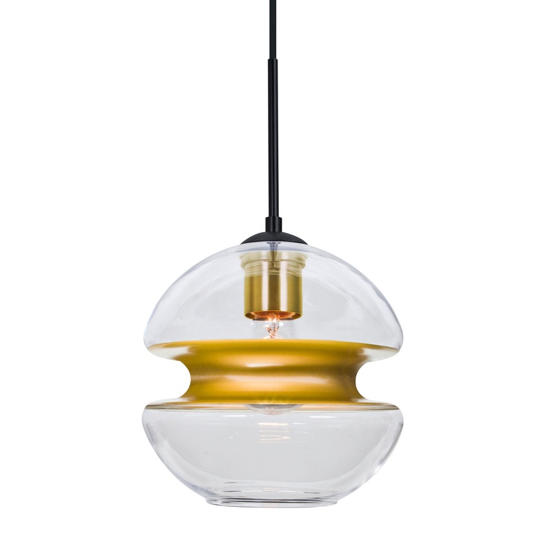 Besa 1JC-HULA8GD-BK Hula 8 One Light Pendant Black