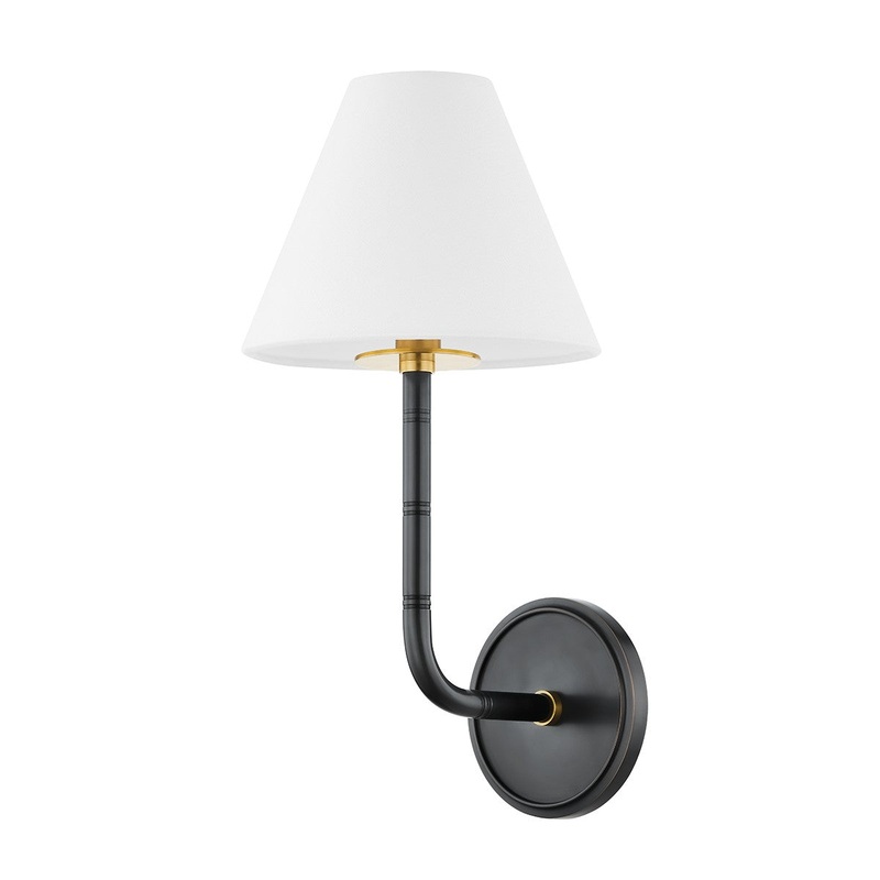 Hudson Valley 7216-AOB Trice One Light Wall Sconce, Aged Old Bronze