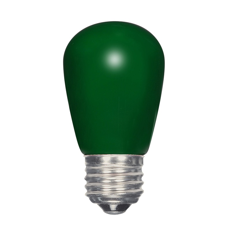 Satco S9171 Light Bulb, Ceramic Green