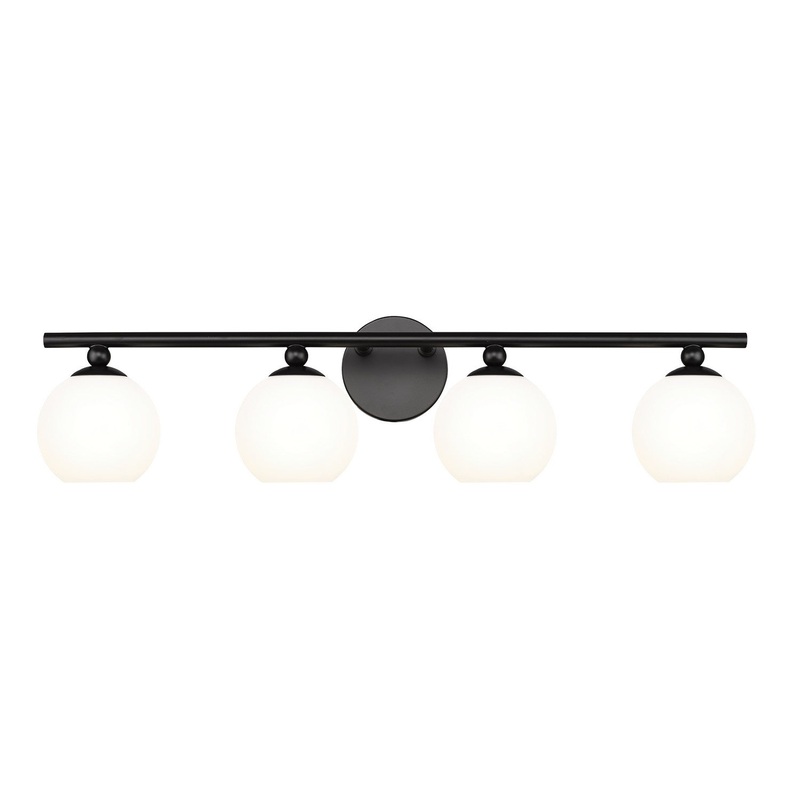 Z-Lite 1100-4V-MB Neoma Four Light Vanity, Matte Black