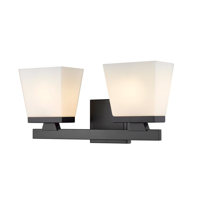 Z-Lite 1937-2V-MB Astor Two Light Vanity, Matte Black