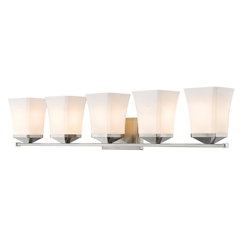 Z-Lite 1939-5V-BN Darcy Five Light Vanity, Brushed Nickel