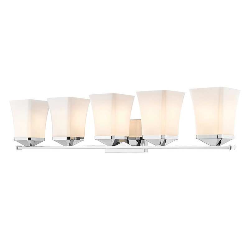 Z-Lite 1939-5V-CH Darcy Five Light Vanity, Chrome