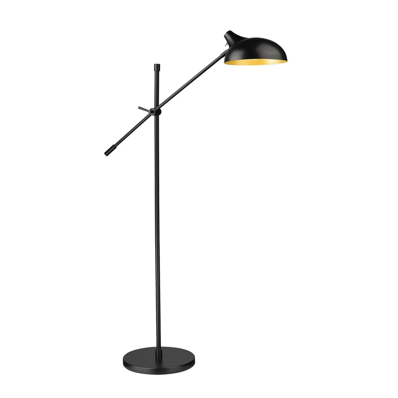 Z-Lite 1942FL-MB Bellamy One Light Floor Lamp, Matte Black