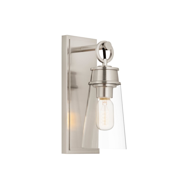 Z-Lite 2300-1SS-BN Wentworth One Light Wall Sconce, Brushed Nickel