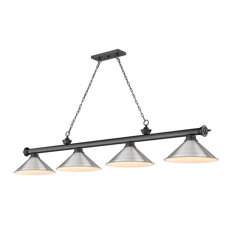 Z-Lite 2306-4BP-BN15 Cordon Four Light Island Pendant, Bronze Plate