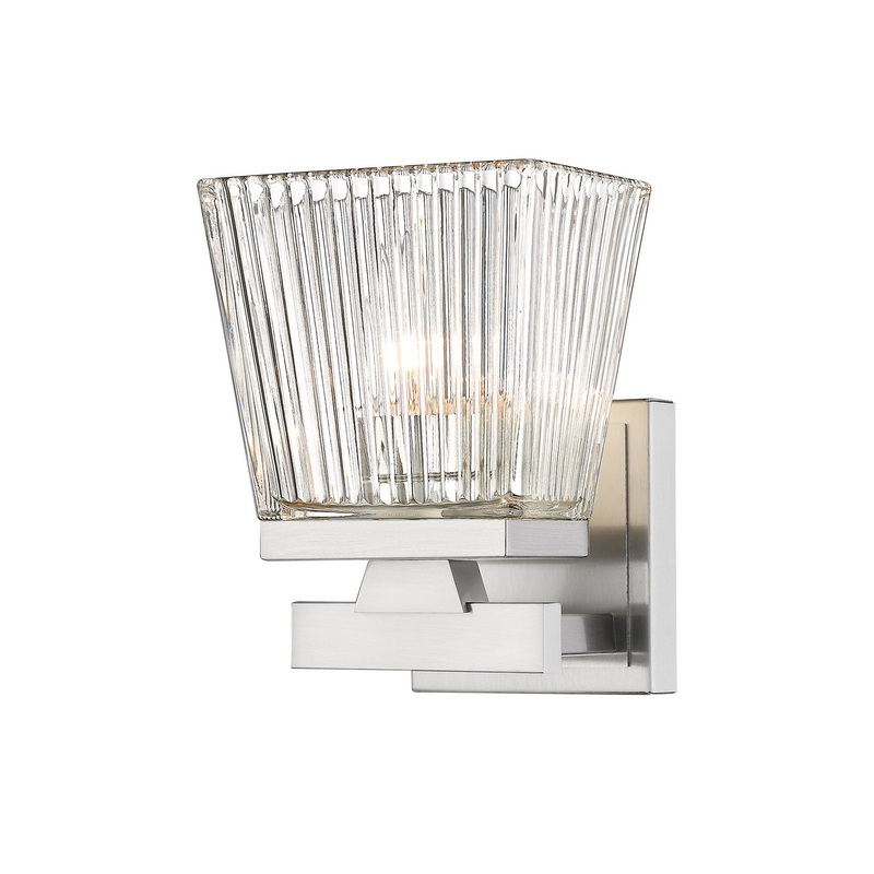 Z-Lite 1936-1S-BN Astor One Light Wall Sconce, Brushed Nickel