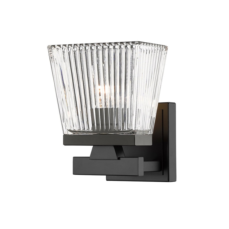 Z-Lite 1936-1S-MB Astor One Light Wall Sconce, Matte Black