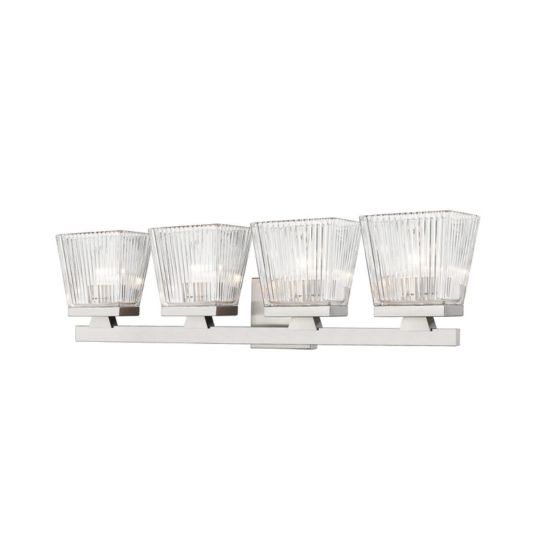 Z-Lite 1936-4V-BN Astor Four Light Vanity, Brushed Nickel