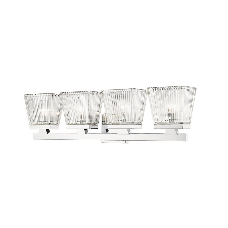 Z-Lite 1936-4V-CH Astor Four Light Vanity, Chrome