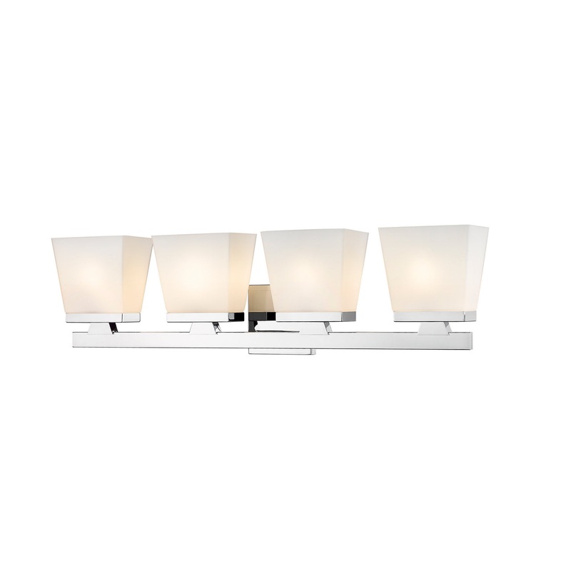 Z-Lite 1937-4V-CH Astor Four Light Vanity, Chrome