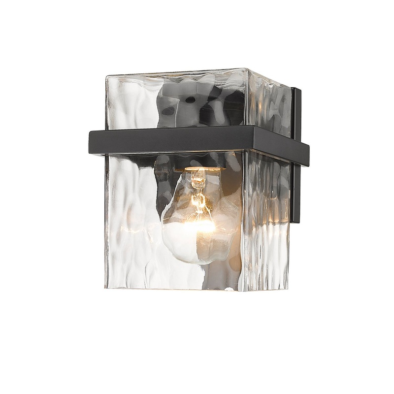 Z-Lite 1938-1S-MB Bennington One Light Wall Sconce, Matte Black