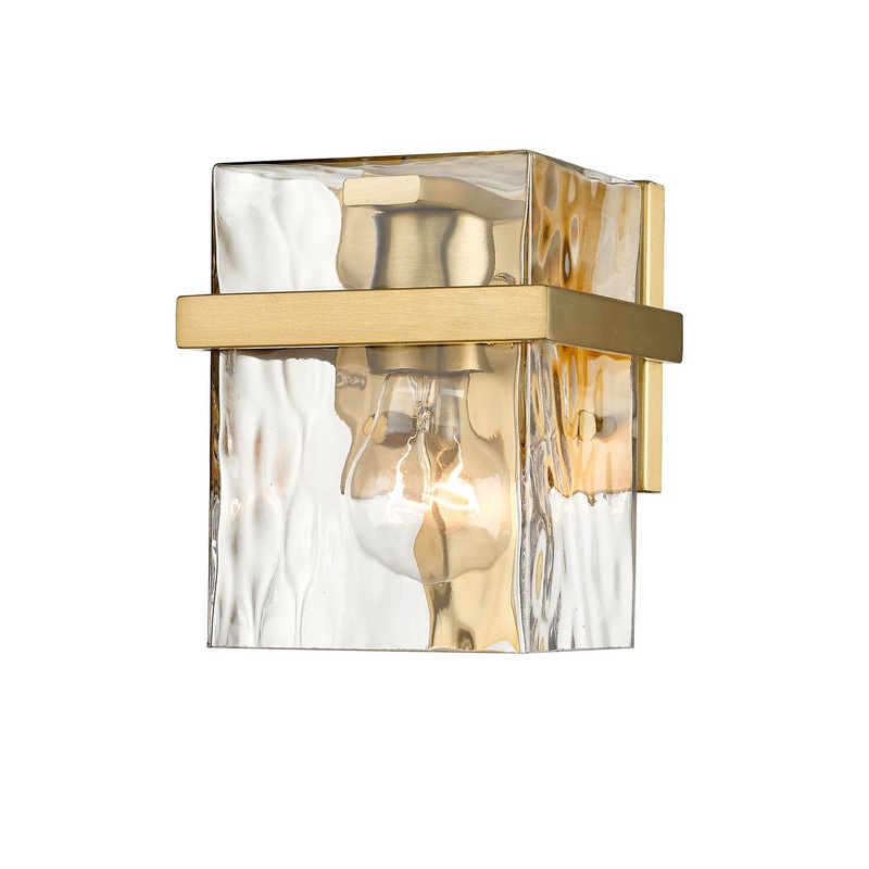 Z-Lite 1938-1S-MGLD Bennington One Light Wall Sconce, Modern Gold
