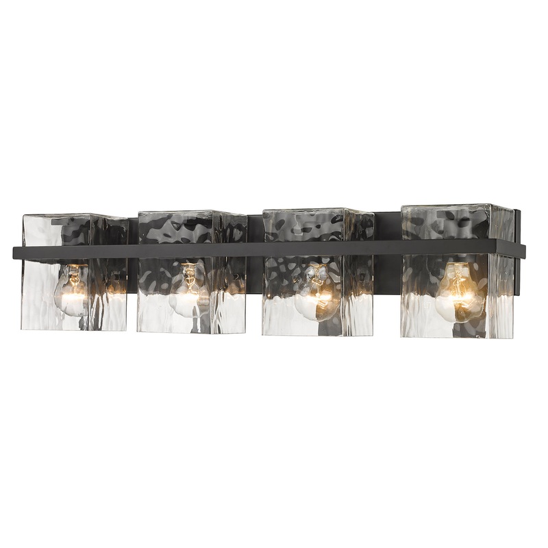 Z-Lite 1938-4V-MB Bennington Four Light Vanity, Matte Black