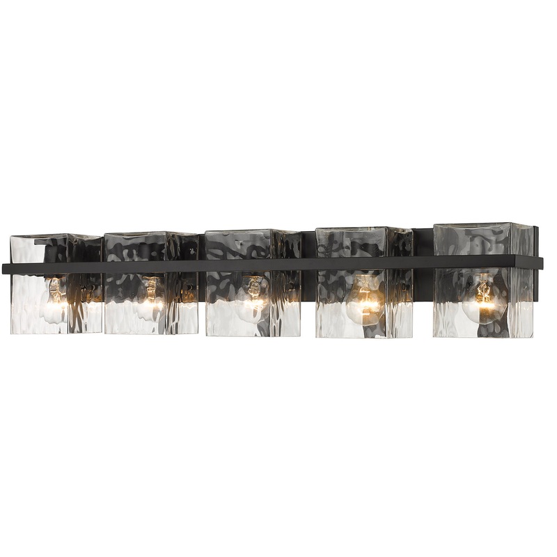 Z-Lite 1938-5V-MB Bennington Five Light Vanity, Matte Black