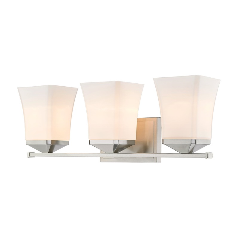 Z-Lite 1939-3V-BN Darcy Three Light Vanity, Brushed Nickel