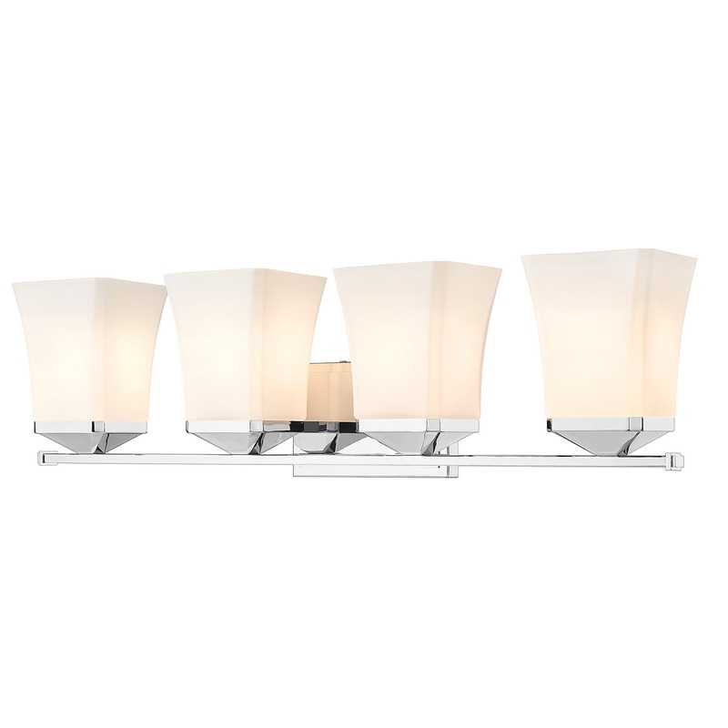 Z-Lite 1939-4V-CH Darcy Four Light Vanity, Chrome