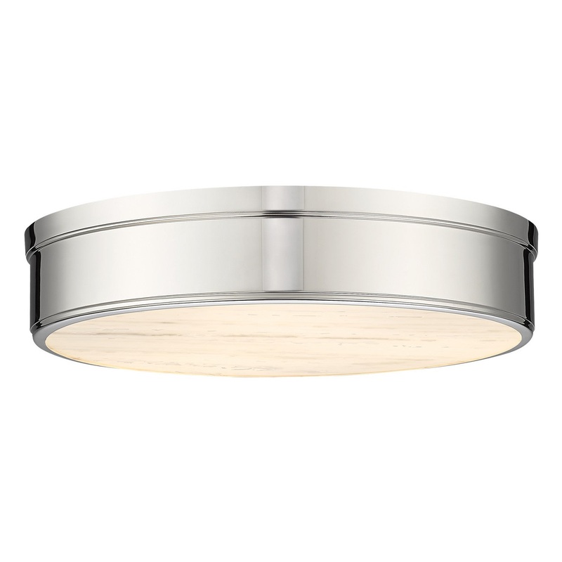Z-Lite 1944F22-PN-LED Anders LED Flush Mount, Polished Nickel