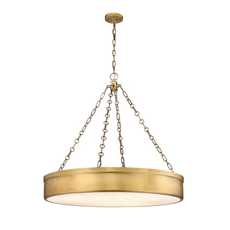 Z-Lite 1944P33-RB-LED Anders LED Pendant, Rubbed Brass