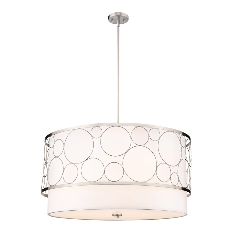 Z-Lite 197-32BN Kendall Five Light Pendant, Brushed Nickel