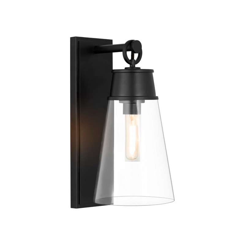 Z-Lite 2300-1SL-MB Wentworth One Light Wall Sconce, Matte Black