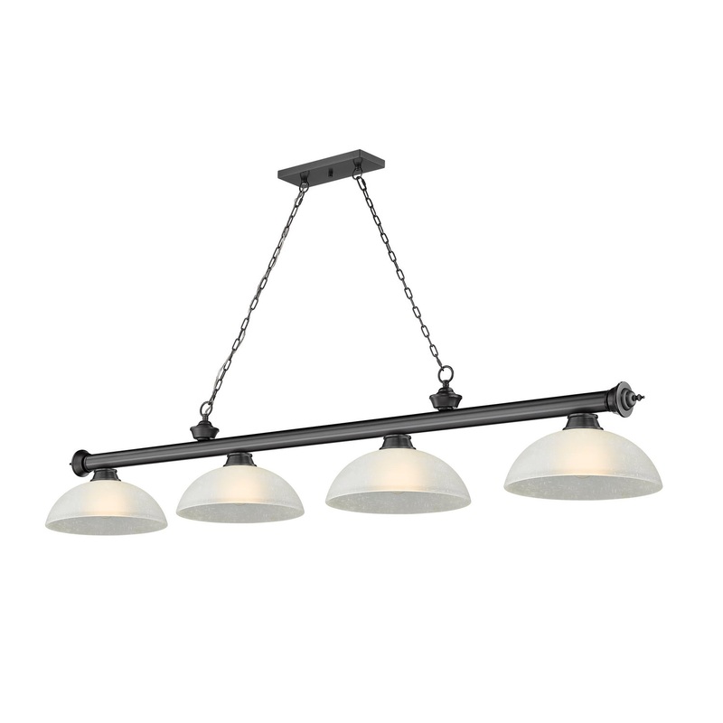 Z-Lite 2306-4BP-DWL14 Cordon Four Light Island Pendant, Bronze Plate