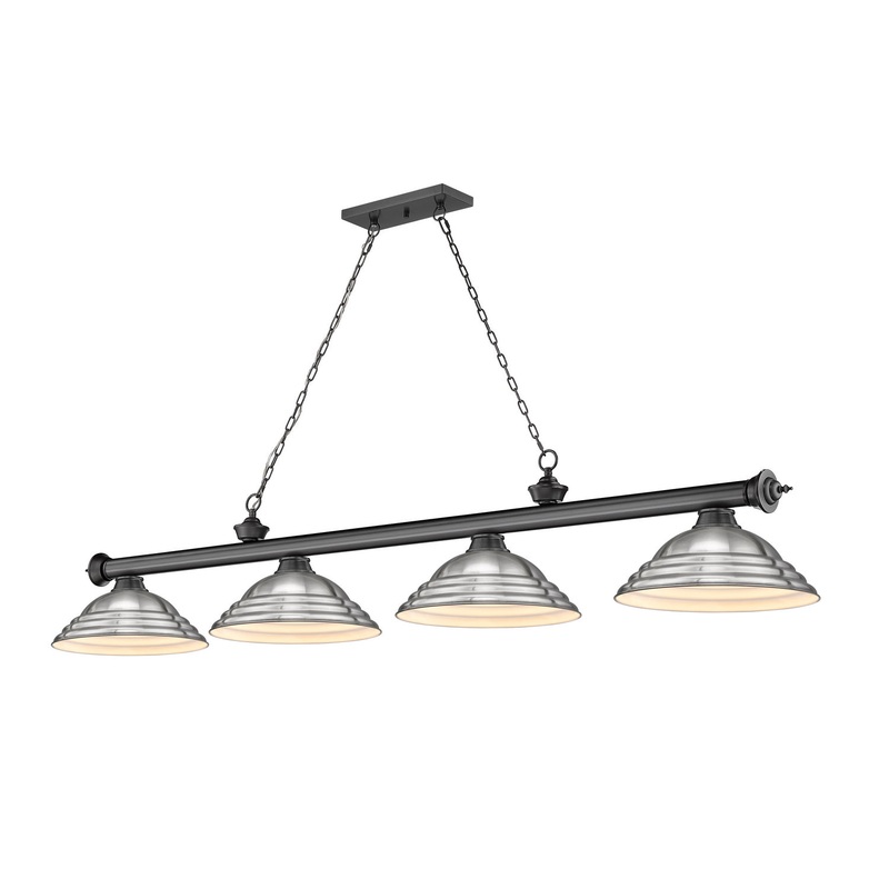 Z-Lite 2306-4BP-SBN Cordon Four Light Island Pendant, Bronze Plate