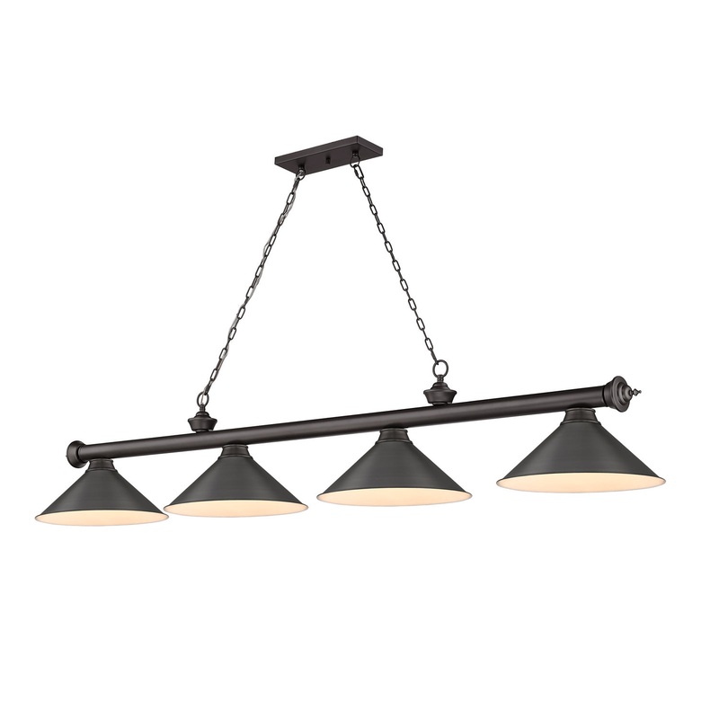 Z-Lite 2306-4BRZ-BRZ15 Cordon Four Light Island Pendant, Bronze