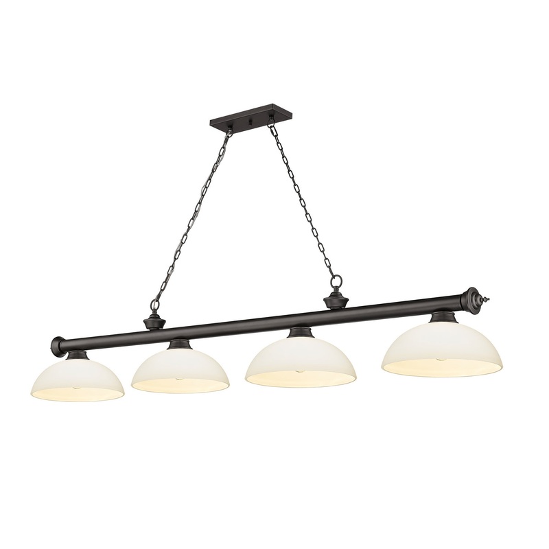 Z-Lite 2306-4BRZ-DMO14 Cordon Four Light Island Pendant, Bronze