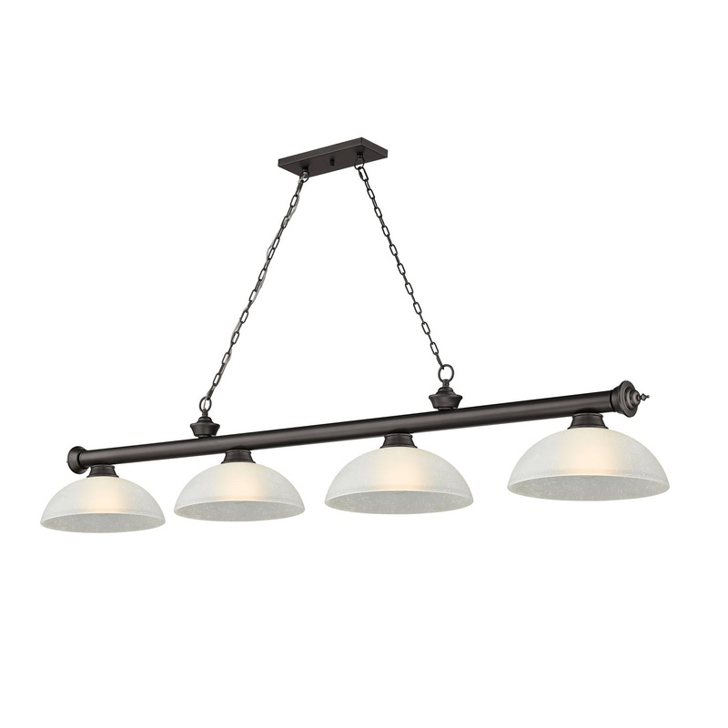 Z-Lite 2306-4BRZ-DWL14 Cordon Four Light Island Pendant, Bronze