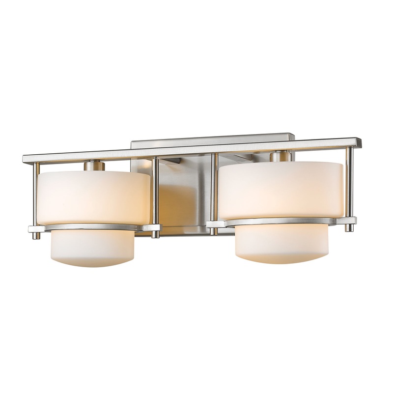 Z-Lite 3030-2V-BN Porter Two Light Vanity, Brushed Nickel