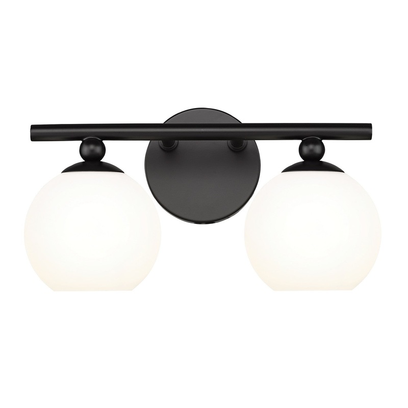 Z-Lite 1100-2V-MB Neoma Two Light Vanity, Matte Black